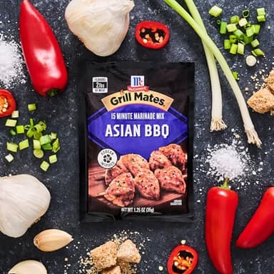 McCormick Grill Mates Marinade Mix, Asian BBQ, Korean-Inspired, 15 Minute Marinade for Chicken, Steak, and More, 1.25 oz (Pack of 12) - Image 11