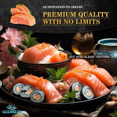 OCEANZEN Atlantic Salmon Sashimi Grade – 6 Packs (2 x 6 oz Skinless Fillets per Pack), Fresh-Cut & Flash-Frozen – Premium Quality, Sustainably Sourced – 4.5 lbs - Image 4