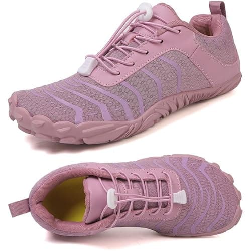 Barefoot Shoes Men Women Minimalist Shoes Zero Drop Workout Cross-Trainer Hiking Water Wide Toe Box Grounded Footwear Weightlifting Walking Purple - Image 1