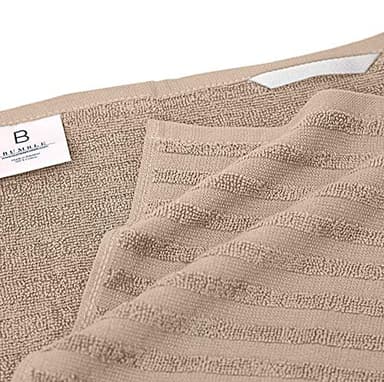 Premium Kitchen Towels (20”x 28”, 6 Pack) | Large Cotton Kitchen Hand Towels | Flat & Terry Dish Towel | Highly Absorbent Tea Towels Set with Hanging Loop | Tan - Image 4