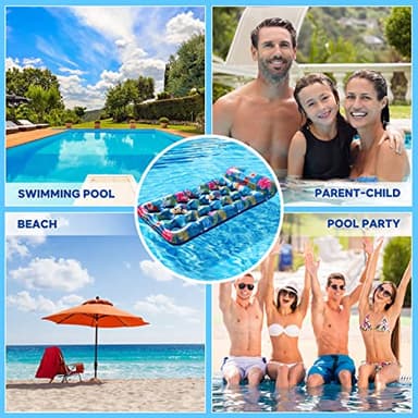 Inflatable Pool Floats Raft - Oversized for Adults, Cooling Pool Float Contour Lounger with Headrest for Swimming Pool, Lake, Summer Party Float - Image 6