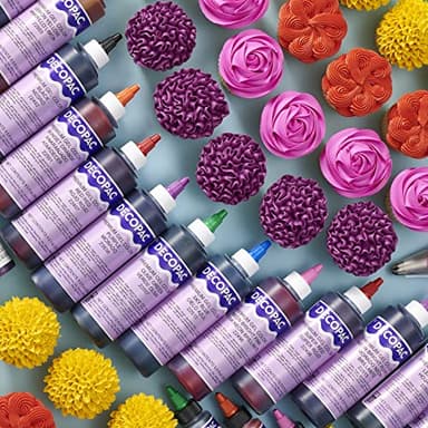 DecoPac Premium Gel Food Coloring | Neon Bright Purple Food Coloring For Baking | 8oz | Color Buttercream, Fondant, Frosting & Piping Gel, Food Safe, Highly Concentrated Gel, 8 oz - Neon Bright Purple - Image 4