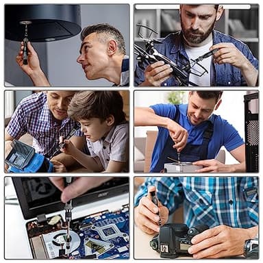 SHOWPIN 122 in 1 Precision Computer Screwdriver Kit, Laptop Screwdriver Sets with 101 Magnetic Drill Bits, Computer Accessories, Electronics Tool Kit Compatible for Tablet, PC, iPhone, PS4 Repair - Image 6