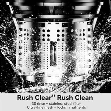 Cold Press Juicer, LINKChef Slow Masticating Juicer Machines with No-Prep 4.35" Large Feed Chute & Upgraded Auger for Whole Vegetables and Fruits, 42oz Capacity, Easy to Clean, Light Green - Image 7