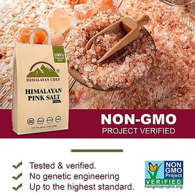 Himalayan Chef Pink Salt Coarse Grain, Salt for Grinder Refill - 5 lbs Bags | 100% Natural Salts, Non-GMO & Gluten Free, Food Grade with Rich of 84 Minerals - Pack of 2 - Image 4