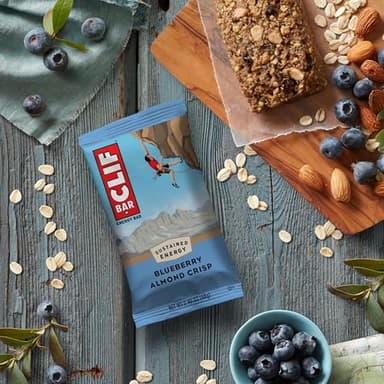 CLIF BAR - Blueberry Almond Crisp - Made with Organic Oats - Energy Bars - Non-GMO - Plant Based Protein Bars (10 Pack) - Image 8