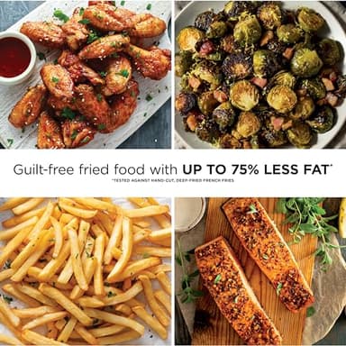 Ninja | Air Fryer Pro XL | 6.5QT Capacity fits up to 9lbs of Wings| 7-in-1 Max Crisp, Broil, Air Fry, Roast, Bake, Reheat & Dehydrate | Dishwasher Safe Parts | Space Saving | Grey | AF182AMZ - Image 5