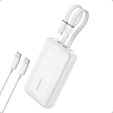 Anker Zolo Power Bank, 10,000mAh 30W Max Fast Portable Charger with Built-in USB-C and MFi Certified Lightning Cables, USB-C&A, Battery Pack for iPhone 16/15 Series, MacBook, Galaxy - Image 2