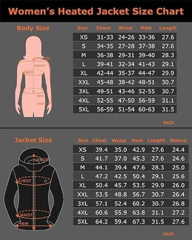 Venustas Women's Heated Jacket with Battery Pack, Windproof Electric Insulated Heated Coat With Detachable Hood - Image 6