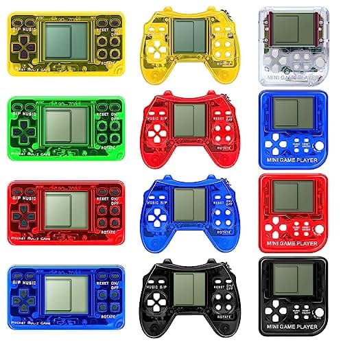 SSRMX 12Pcs Video Game Party Favors for Kids, Arcade Video Game Keychain Video Game Party Supplies - Image 1