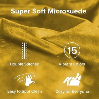 Sofa Sack Bean Bag Chair - Plush, Ultra Soft - Memory Foam Bean Bag Chair with Microsuede Cover - Stuffed Foam Filled Furniture and Accessories for Dorm Room 3 Feet - Lemon - Image 4