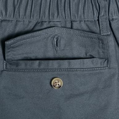 maamgic Men's Classic-fit 5.5" Cotton Casual Shorts Elastic Waistband with Multi-Pocket Daily Wear Walking Summer Outfit Cyan Grey 31 - Image 9