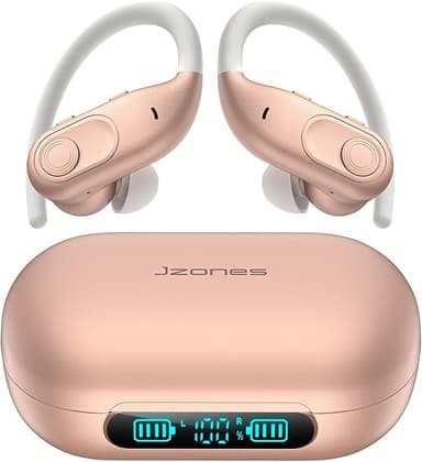 Wireless Earbuds Bluetooth Headphones 130Hrs Playtime with 2500mAh Wireless Charging Case LED Diaplay Hi-Fi Waterproof Over Ear Earphones for Sports Running Workout Gaming - Image 1