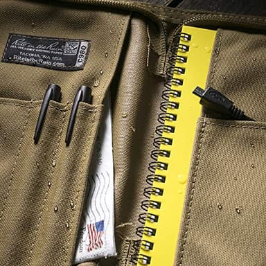 Rite in the Rain Weatherproof Cordura Fabric Notebook Cover, 5.5" x 8.5", Tan Cover (No. C980) - Image 7