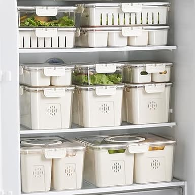 Snack Tray with Lid & Handle Food Container Keep your Veggie & Fruit Fresh … - Image 7