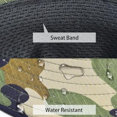 Sun Hats for Men Women Fishing Hat UPF 50+ Breathable Wide Brim Summer UV Protection Hat - Image 3