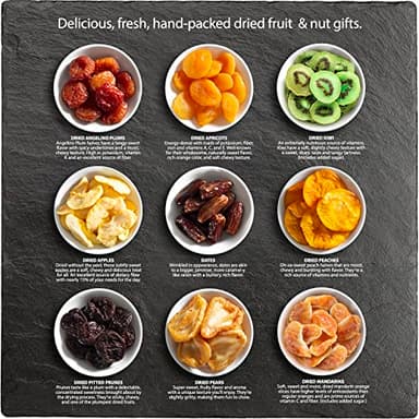 A Gift Inside Sweet Bloom Dried Fruit Deluxe Tray Basket Arrangement for Holiday Birthday Healthy Snack Business Kosher - Image 4