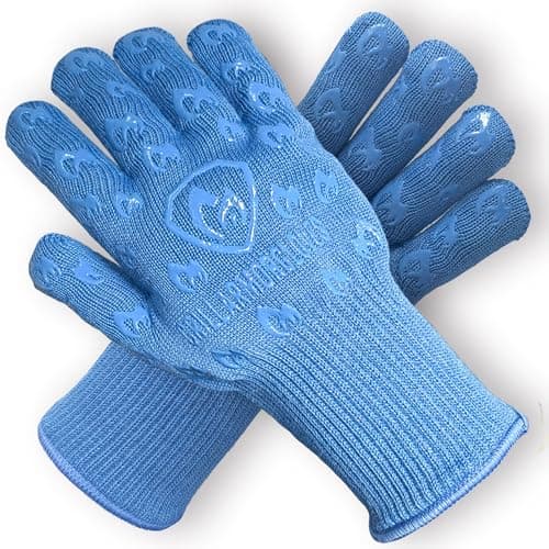 Grill Armor Oven Gloves 932°F Extreme Heat & Cut Resistant Oven Mitts with Fingers for BBQ, Cooking, Grilling, Baking – Accessory for Smoker, Cast Iron, Fire Pit, Camping, Fireplace, Griddle & More - Image 1