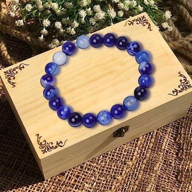 100pcs Original Natural Stone Beads - Yholin Gemstone Round Loose Beads with Free Crystal Stretch Cord for Jewelry Making (Red Stone Beads, 8mm) - Image 2