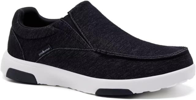 OrthoComfoot Men's Orthopedic Comfortable Slip-On Shoes with Arch Support, Orthotic Loafers for Plantar Fasciitis, Canvas Leisure Vintage Flat Walking Shoes for Foot and Heel Pain Relief