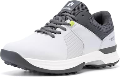 FitVille Extra Wide Men's Golf Shoes Waterproof, Professional Outdoor Spiked Golf Shoes for Men with Arch Support - Image 1
