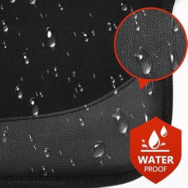 Kaiphy Car Seat Protector with Thick Padding + XL Large Car Seat Cover for Child Car seat, Eco Friendly Waterproof & Durable Fabric + 2 Storage Pockets Protect Fabric or Leather Seats 2Pack (Black) - Image 9