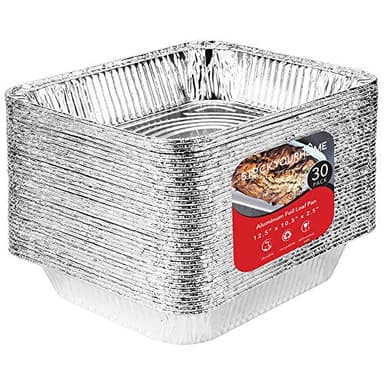 Stock Your Home Aluminum 9x13 Disposable Foil (Pack Of 30) – Half Size Deep Steam Table for Cooking, Heating, Storing, Prepping Food - Image 1