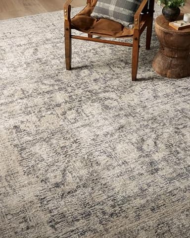 Loloi Amber Lewis Alie Collection ALE-05 Charcoal/Beige 11'-6'' x 15'-7'', .13'' Pile Height, Area Rug - Image 6
