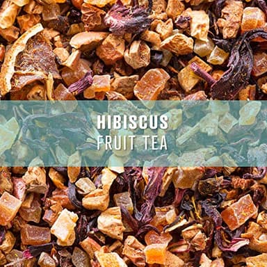 Elevate Tea Hibiscus Fruit Tea - Loose Leaf Hibiscus Tea, Caffeine Free, 3 oz Pouch - 30 Cups, Hot & Iced Tea, No Artificials - Image 2