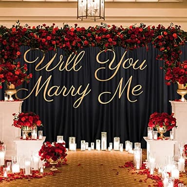 Black Backdrop Curtain for Party, Background Drapes Panels with Rod Pocket, Wrinkle Free Black Photo Curtains Backdrop Drapes Fabric Decoration for Wedding, Birthday Party Decor 5ft x 10ft, 2 Panels - Image 3