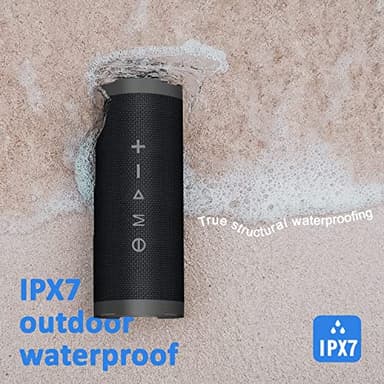 Vanzon V40 Wireless Portable Bluetooth Speaker with IPX7 Waterproof, 24H Playtime, 24W Stereo Sound and TWS Dual Pairing, Suitable for Home/Party/Outdoor/Beach - Image 4