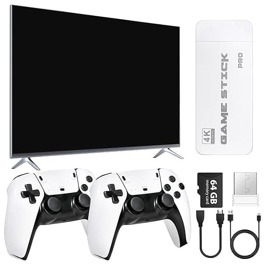 20000+ Wireless Retro Gaming Console, Retro Gaming Stick,Classic Retro Play Plug and Play Video Gaming Stick, 4K HD HDMI TV Game Stick (64G - Image 1