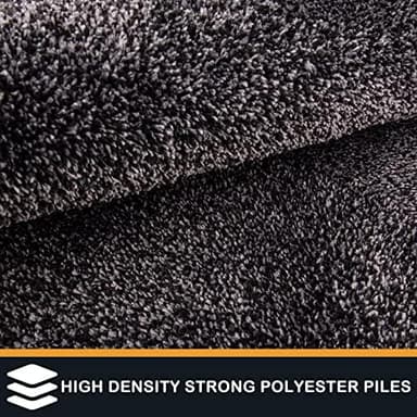 PURRUGS Dirt Trapping Door Mat 24" x 35.5", Non-Slip Machine Washable Entry Rug, Shoe Scraper, Dog Doormat, Super Absorbent Welcome Mat for Front & Back Door, Muddy Shoes & Paws, Charcoal - Image 3