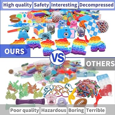 BILLFULL 1000 Pcs Party Favors for Kids, Fidget Toys Bulk, Birthday Gift Toys, Fidgets Stocking Stuffers, Treasure Box Party, Goodie Bag Carnival Prizes, Pinata Filler Stuffers Classroom - Image 3