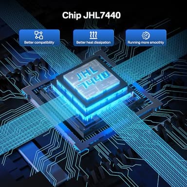 ACASIS 40Gbps M.2 NVMe SSD Enclosure, Tool Free Installation, NVMe Enclosure for M1/M2/ Pro/Max,Compatible with USB4/3.2/3.1/3.0/2.0, Support 2280/2260/2242/2230 B+M M-Key (TBU401) - Image 4