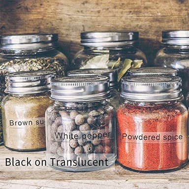 Phomemo D30 Label Tape, for D30 D35 Q30 Q30S Label Maker, Black on Transparent Clear Sticker Thermal Paper Self-Adhesive Label Maker Tape, 14mm x 30mm (0.55 x 1.18 Inch) 210 Labels/Roll, 3-Roll - Image 8