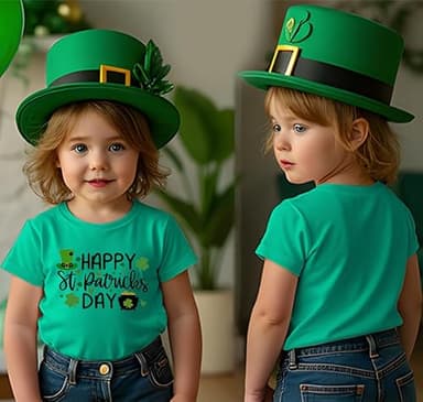 St Patricks Day Shirt Kids Toddler Boys Girls Shamrock Graphic T-Shirt Kid St Patty's Irish Tee Lucky Tops - Image 4