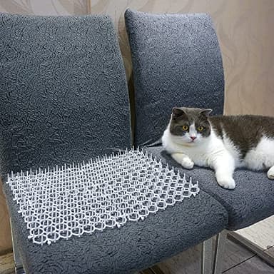 Ley's Cat Deterrent Mat, Indoor Cat Scat Mat, Cat Scratch Deterrent with Spikes, Garden Fence Animal Barrier 24 Pack/Set - Image 2