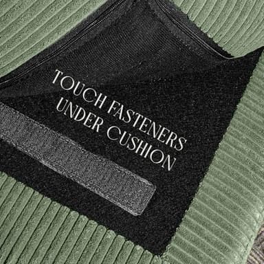 DreamDashio Futon Sofa Bed, 69 inch Futon Couch with Adjustable Backrest, Corduroy Convertible Sleeper Sofa Bed, Folding Sleeper Recliner for Apartment, Living Room, Office, Green - Image 9