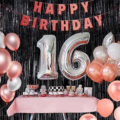 Black Metallic Tinsel Foil Fringe Curtains, 4 Pack 3.3x8.3 Feet Party Streamer Curtains for Birthday Party Decorations, Halloween Decor, Foil Curtain Backdrop for Bachelorette Party - Image 7