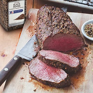 McCormick Culinary Cracked Black Pepper, 16 oz - One 16 Ounce Container of Cracked Black Peppercorns for Garnishes, Best with Kabobs, Steak, Marinades, Tossed Salads and More - Image 5