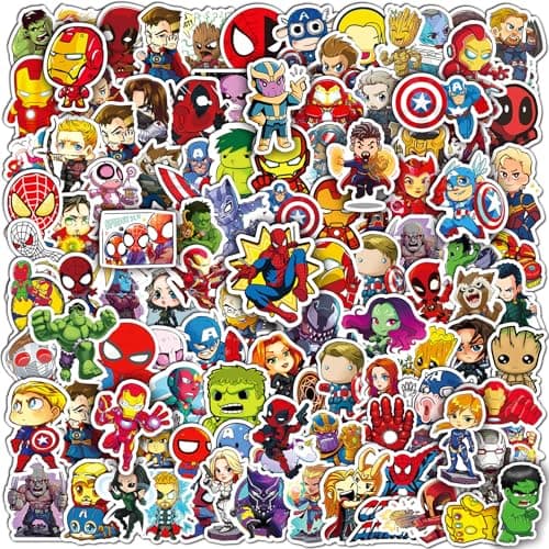 200PCS Cool Character Stickers for Water Bottles Skateboard Luggage Laptop Bumper Waterproof Vinyl Stickers Bulk for Boys Teens Adults - Image 1