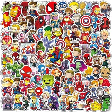 200PCS Cool Character Stickers for Water Bottles Skateboard Luggage Laptop Bumper Waterproof Vinyl Stickers Bulk for Boys Teens Adults - Image 1