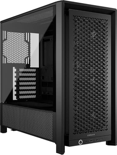 CORSAIR 4000D RS Frame Modular High Airflow Mid-Tower PC Case – 3X CORSAIR RS Fans – InfiniRail Fan Mounting System – Fits Multiple 360mm Radiators – Reverse Connector Motherboard Compatible – Black - Image 1