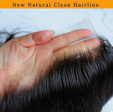 BEEOS 13x6 HD Lace Frontal Only, 0.10mm Ultra-thin Invisible Film Lace Straight Virgin Human Hair Frontal Pre Plucked Natural Hairline 20 Inch - Image 5