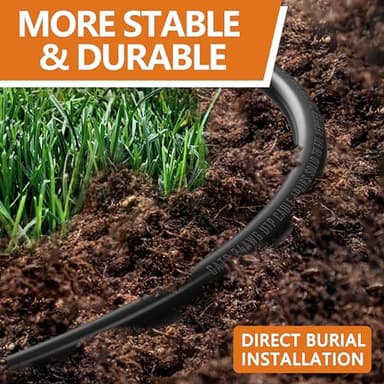 Ethernet Cable 50ft For Cat6/Cat5E, 40Gbps Support Cat8/Cat7, 24AWG Network Cable Indoor&Outdoor, Direct Burial Waterproof & UV Resistant, High Speed Snagless RJ45 LAN Cord -POE/Modem/Router, Black - Image 2