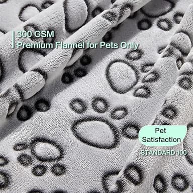 Stuffed® Premium Soft Dog Blanket Washable, 40"x32" Cat Blanket for Indoor Cats Large Medium Small Dog Gifts Puppy Essentials (Grey) - Image 2