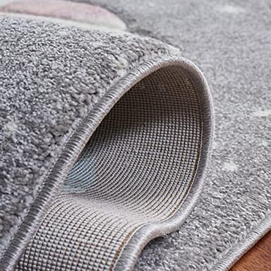 SAFAVIEH Carousel Kids Collection Area Rug - 6'7" x 9', Grey & Lavender, Non-Shedding & Easy Care, Ideal for High Traffic Areas for Boys & Girls in Playroom, Nursery, Bedroom (CRK103F) - Image 6