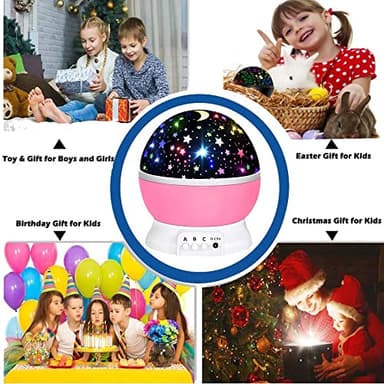 Toys for 1-10 Year Old Girls,Star Projector for Kids 2-9 Year Old Girl Gifts Toys for 3-8 Year Old Girls Christmas Gifts for 4-7 Year Old Boys Birthday Gifts Stocking Stuffers for Kids - Image 3