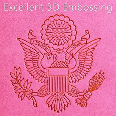 Passport Holder Cover Wallet RFID Blocking Leather Card Case Travel Accessories for Women Men (Pink) - Image 8